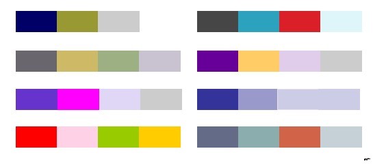 Axure色板组件库 一共20组色系